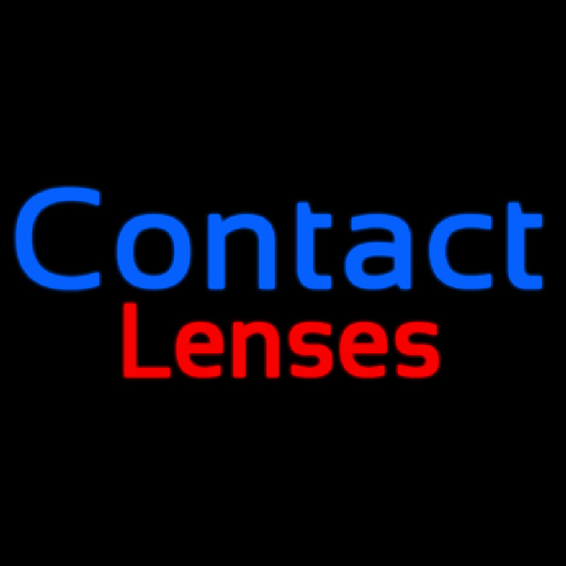 Contact Lenses Neon Sign