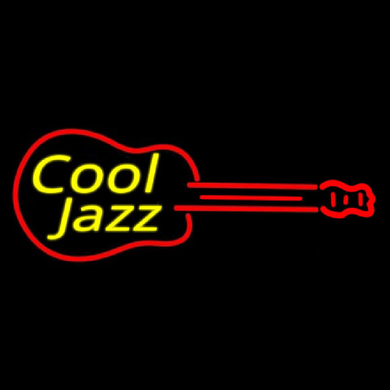 Cool Jazz Guitar 2 Neon Sign