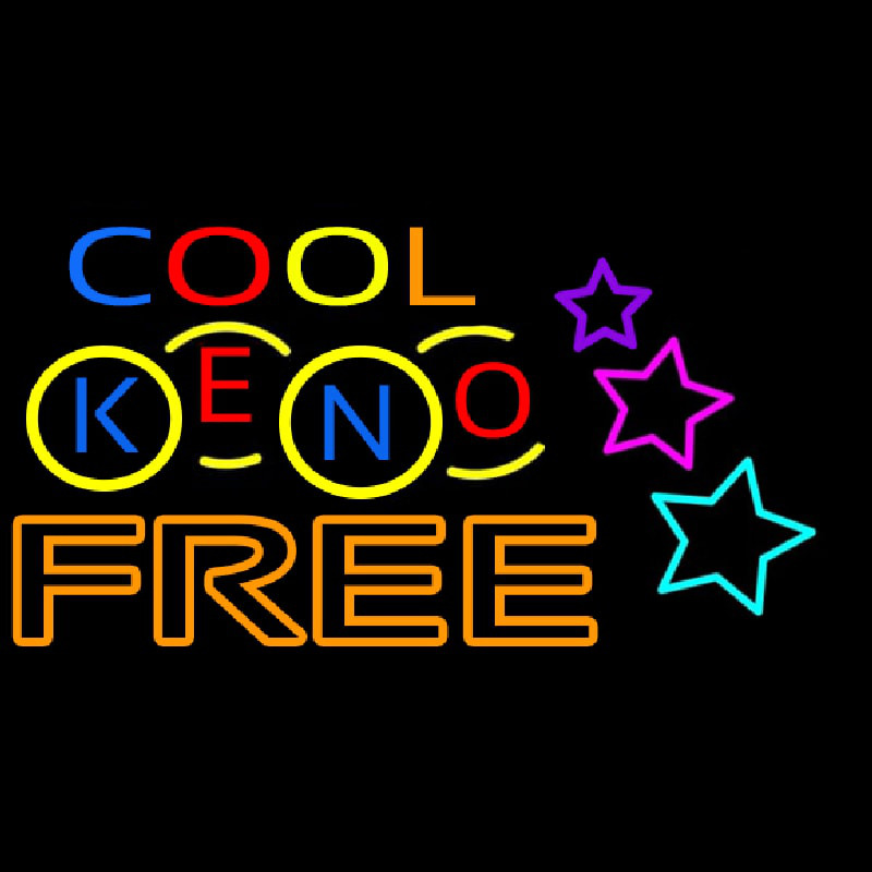 Cool Keno Free 1 Neon Sign