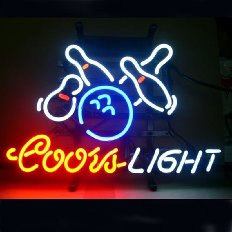 Coors Bowling Beer Neon Sign