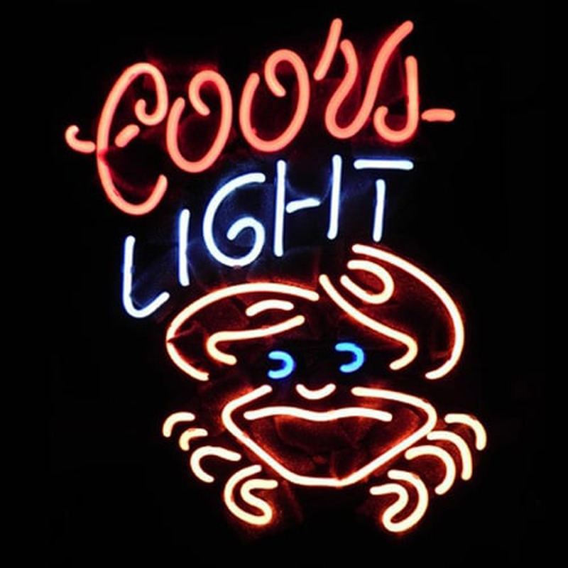 Coors Light Crab Neon Sign