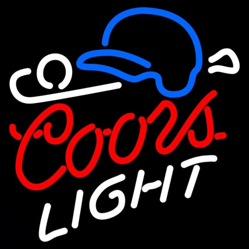Coors Light Baseball Beer Sign Neon Sign