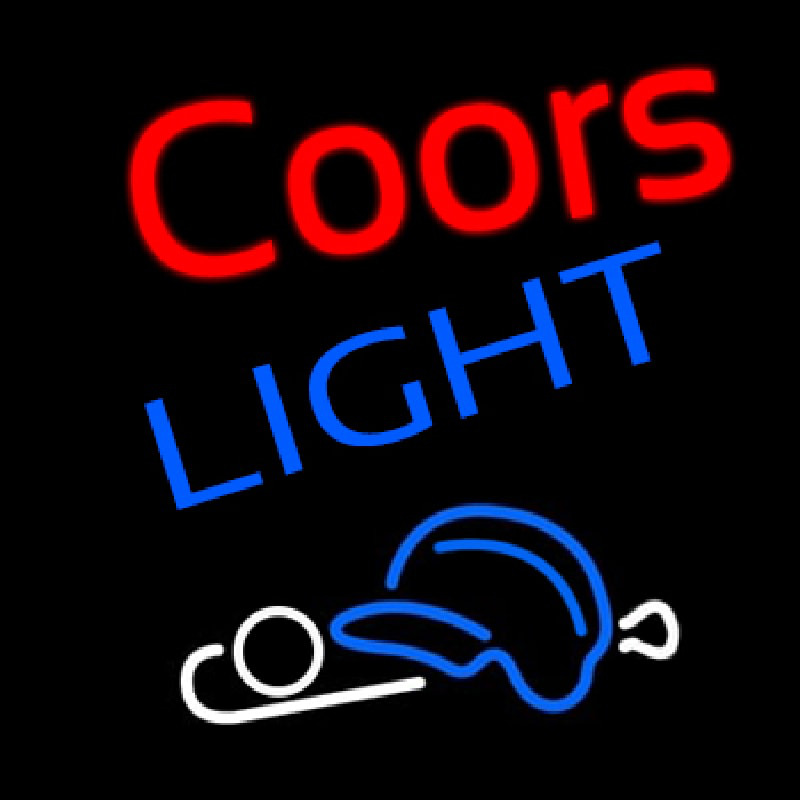 Coors Light Baseball Neon Sign