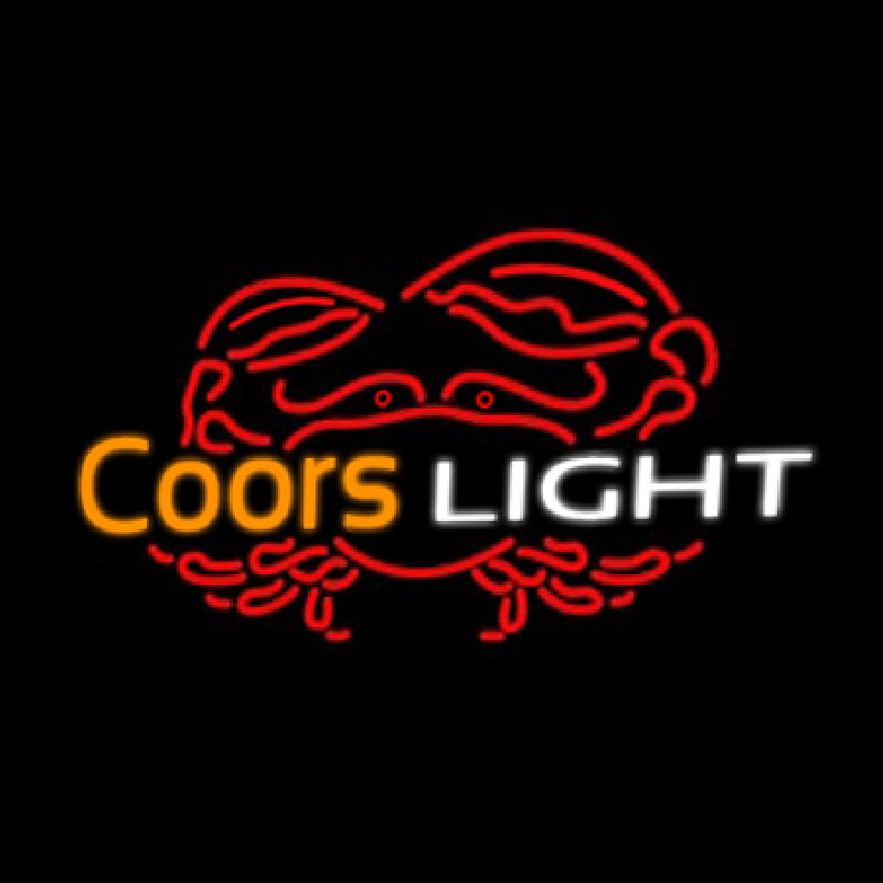 Coors Light Crab Neon Sign