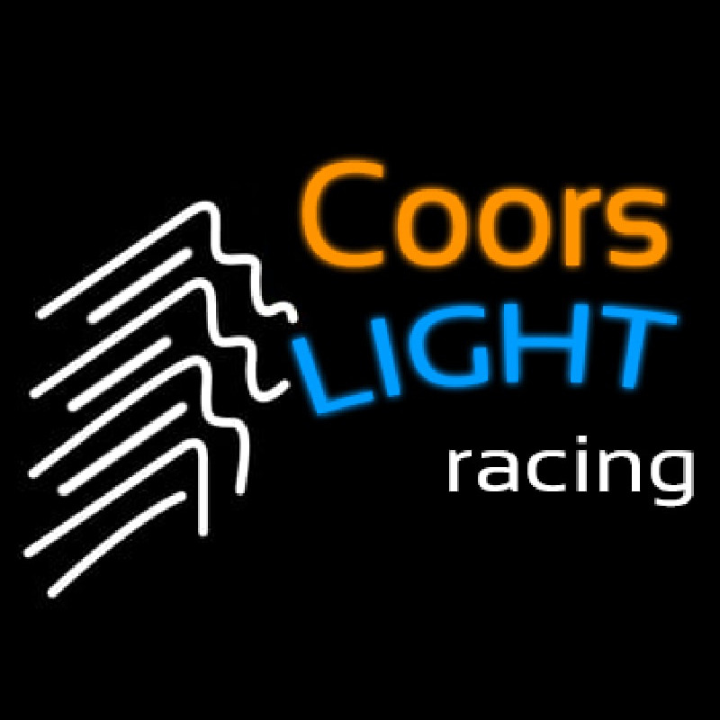 Coors Light Racing Beer Neon Sign