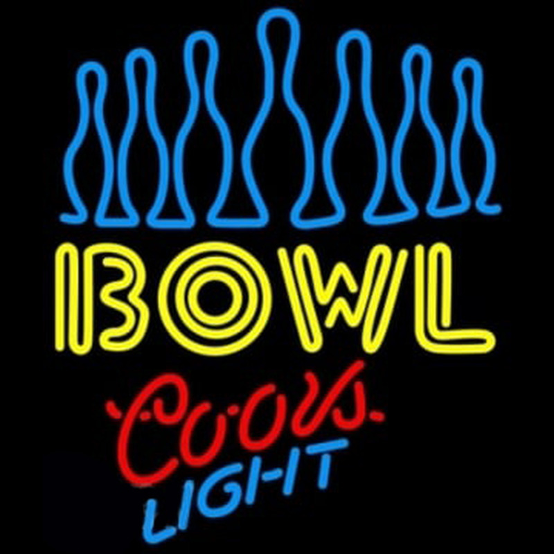 Coors Light Ten Pin Bowling Neon Sign