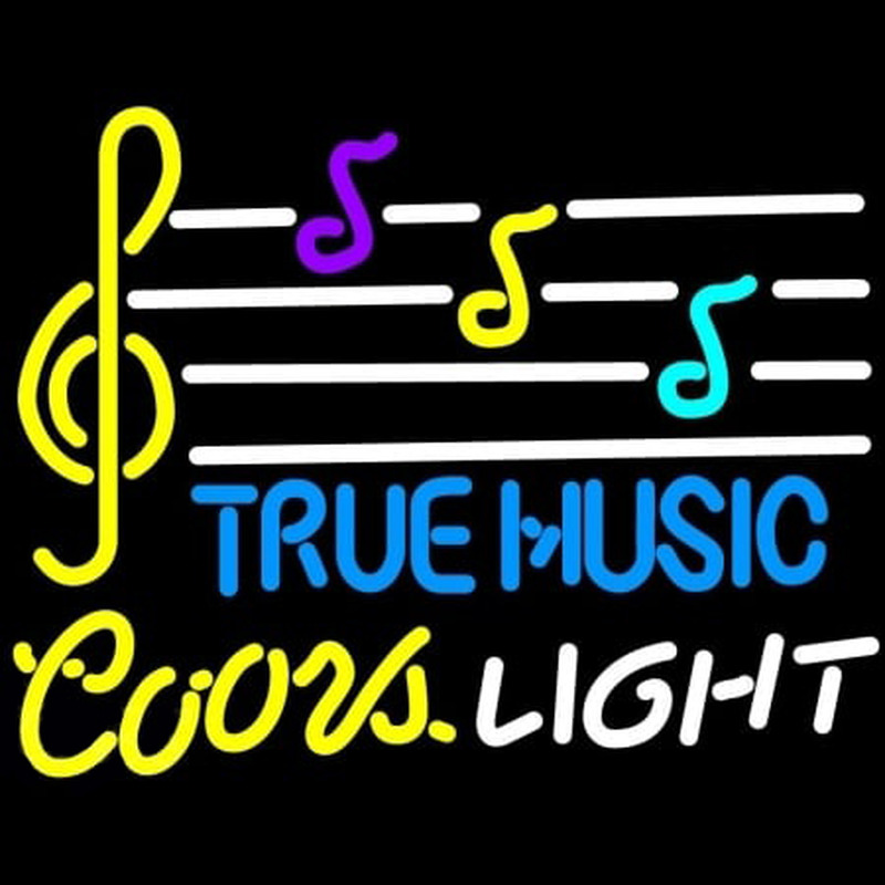 Coors Light True Music Neon Sign