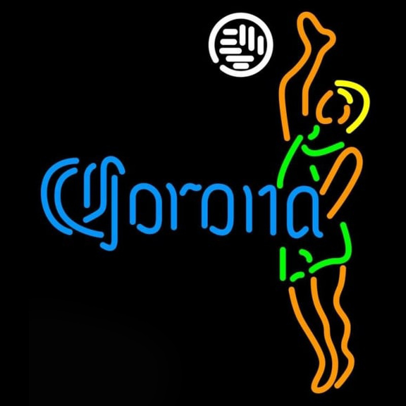 Corona Ball Volleyball boy Beer Sign Neon Sign