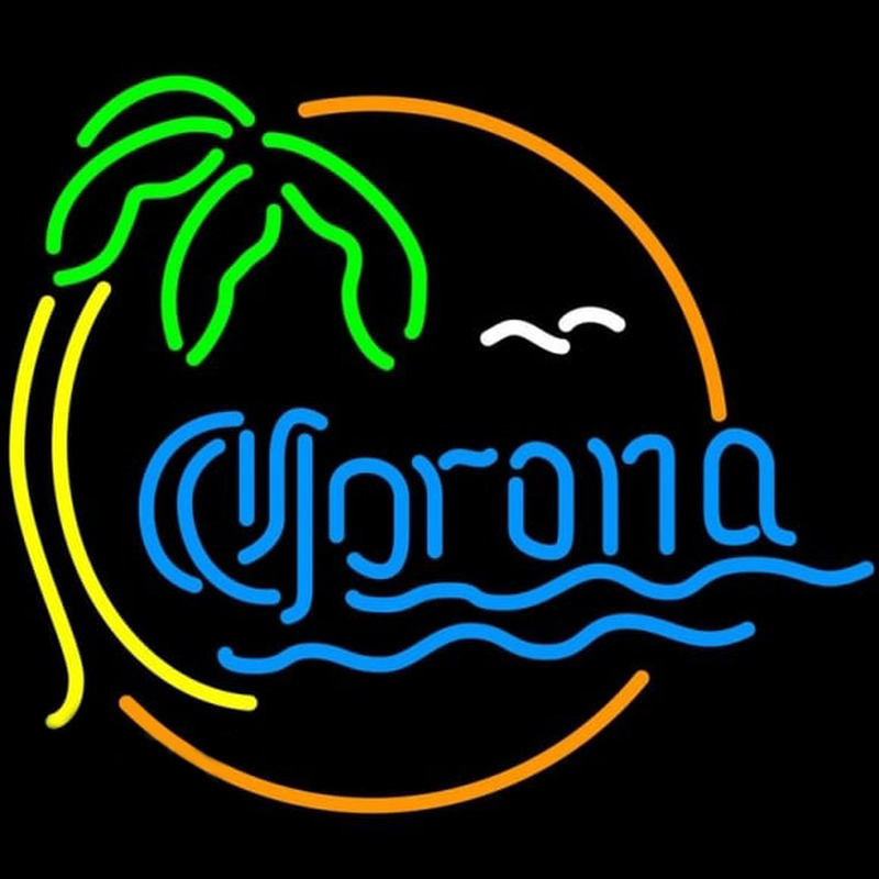 Corona Classic Palm Tree Beer Sign Neon Sign