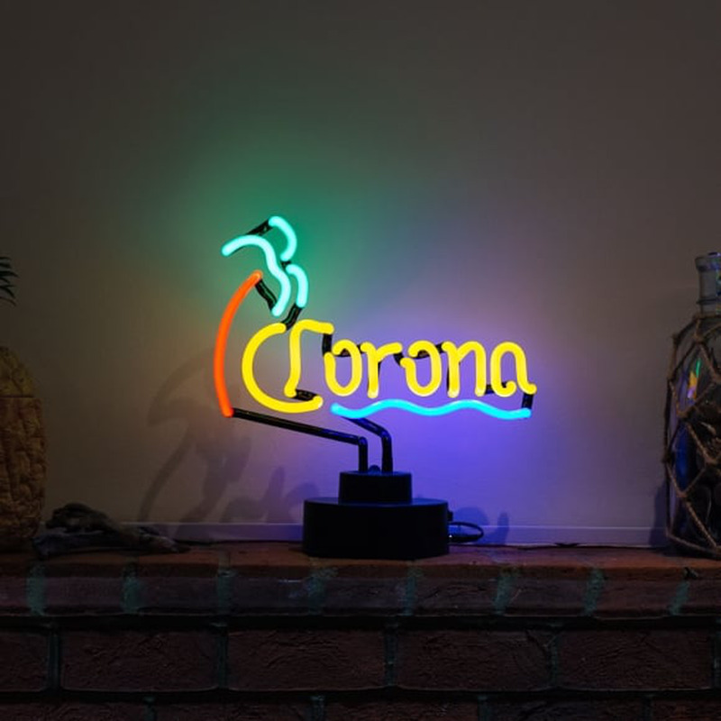 Corona Desktop Neon Sign