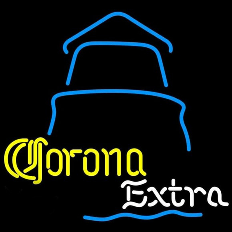 Corona E tra Day Lighthouse Beer Sign Neon Sign