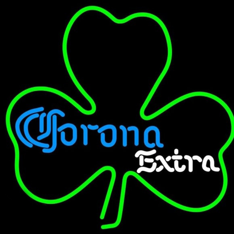 Corona E tra Green Clover Beer Sign Neon Sign
