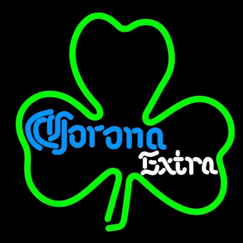 Corona E tra Green Clover Beer Sign Neon Sign