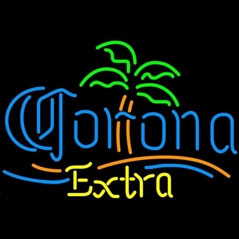 Corona E tra Palm Tree Beer Sign Neon Sign