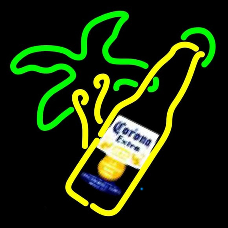 Corona E tra Palm Tree Bottle Beer Sign Neon Sign