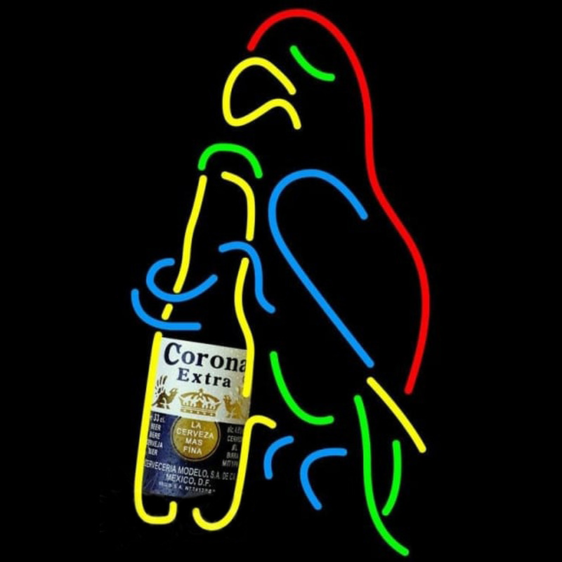 Corona E tra Parrot Bottle Beer Sign Neon Sign