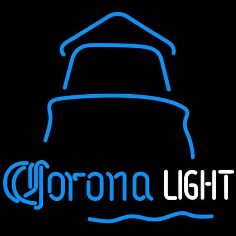 Corona Light Day Lighthouse Beer Sign Neon Sign