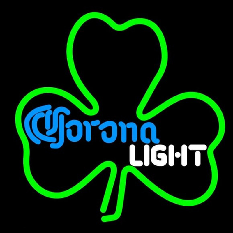 Corona Light Green Clover Beer Sign Neon Sign