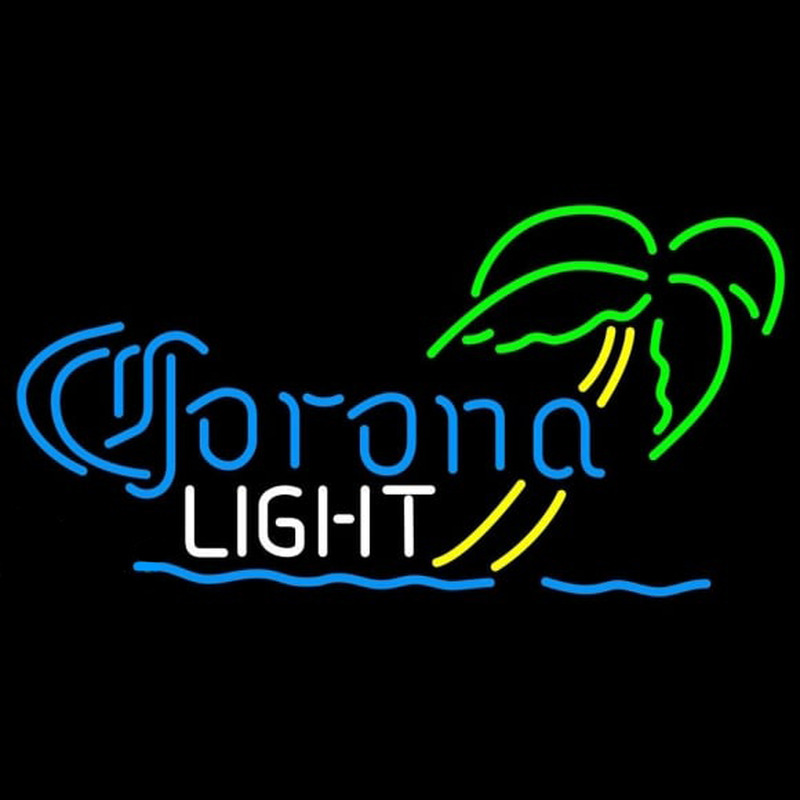 Corona Light Mini Palm Tree Beer Sign Neon Sign