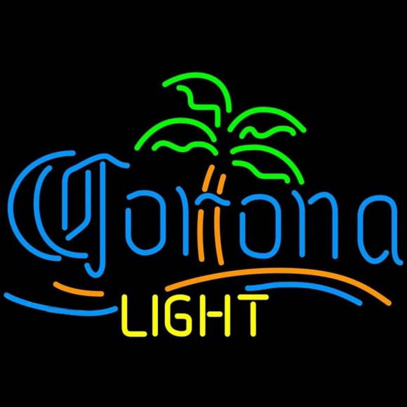 Corona Light Palm Tree Beer Sign Neon Sign