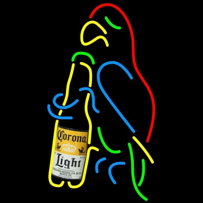 Corona Light Parrot Bottle Beer Sign Neon Sign