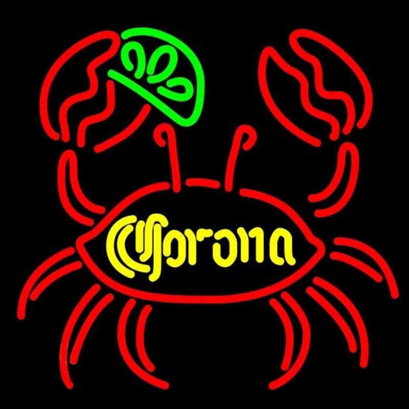 Corona Lime Crab Beer Sign Neon Sign