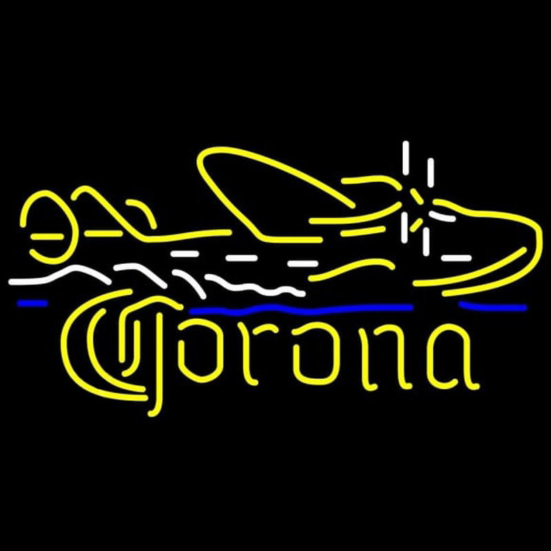 Corona Seaplane Beer Sign Neon Sign