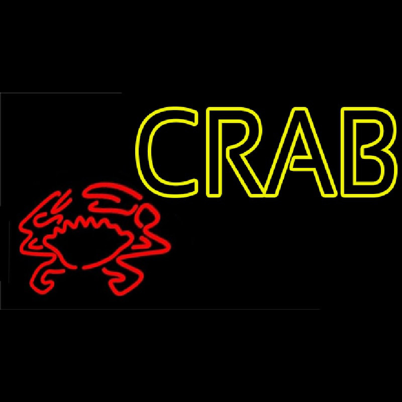 Crab With Logo 1 Neon Sign