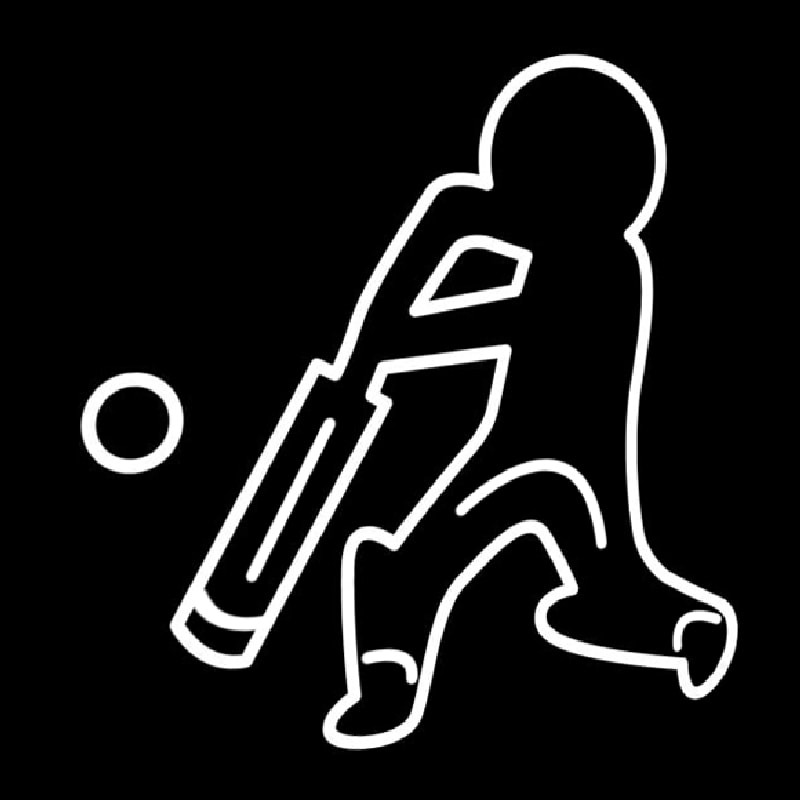 Cricket Icon Neon Sign