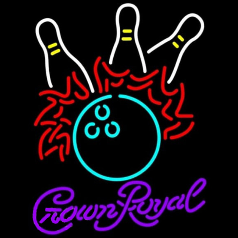 Crown Royal Bowling Pool Beer Sign Neon Sign