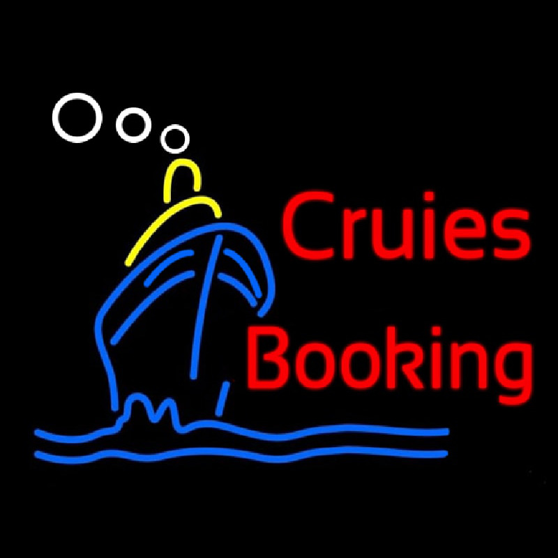 Cruise Booking Neon Sign