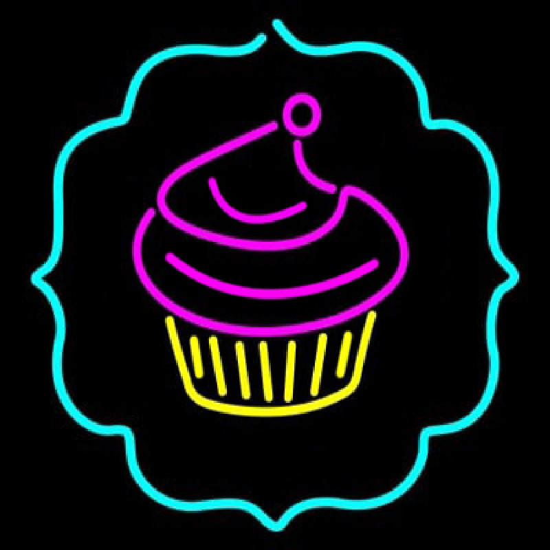 Cupcake Logo Neon Sign