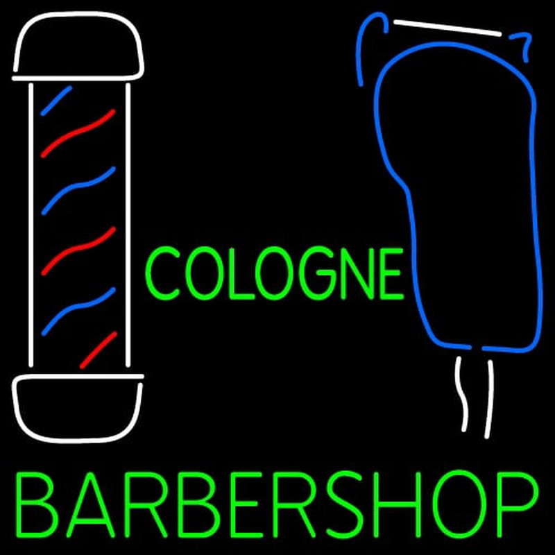 Custom Cologne Barbershop Neon Sign