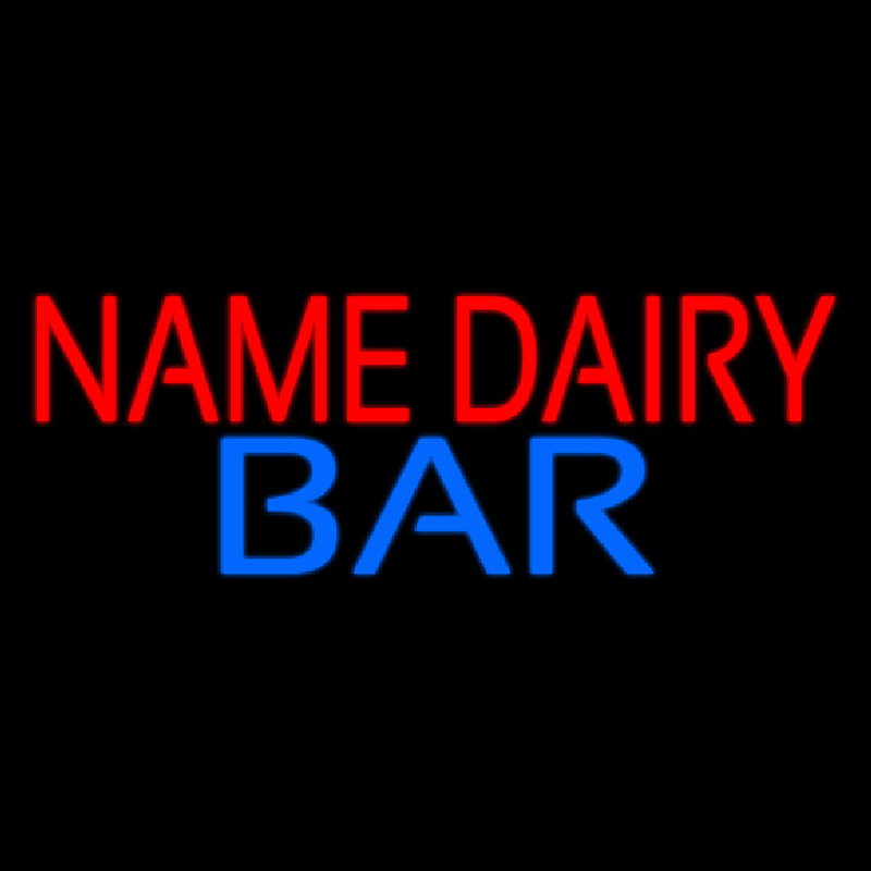 Custom Dairy Bar Neon Sign