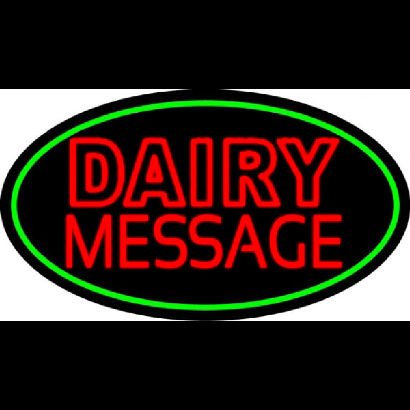 Custom Double Stroke Dairy Neon Sign