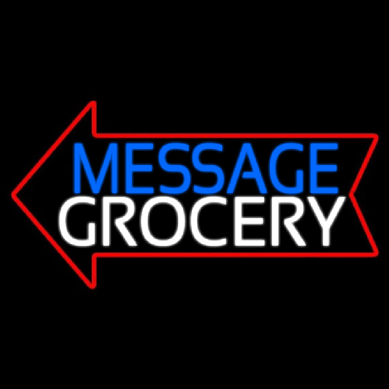 Custom Grocery Neon Sign