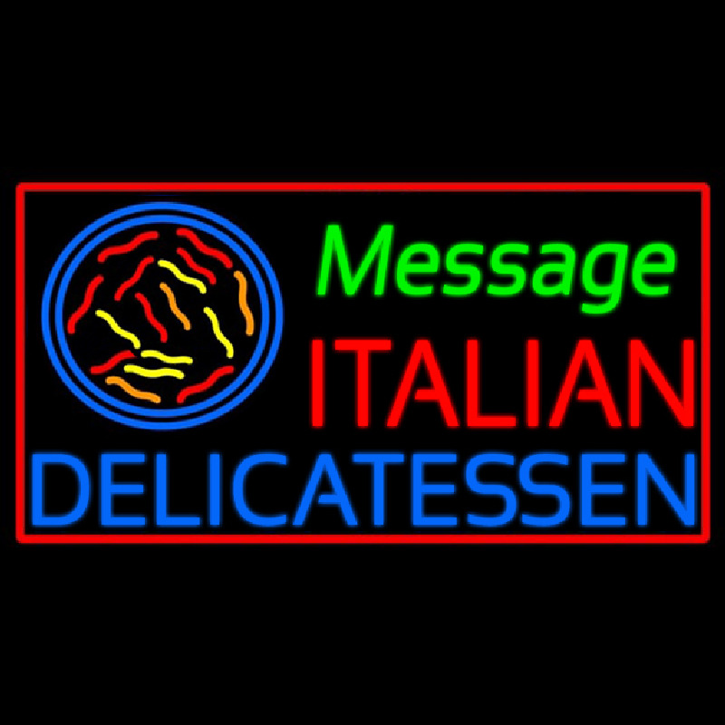 Custom Italian Delicatessen Neon Sign