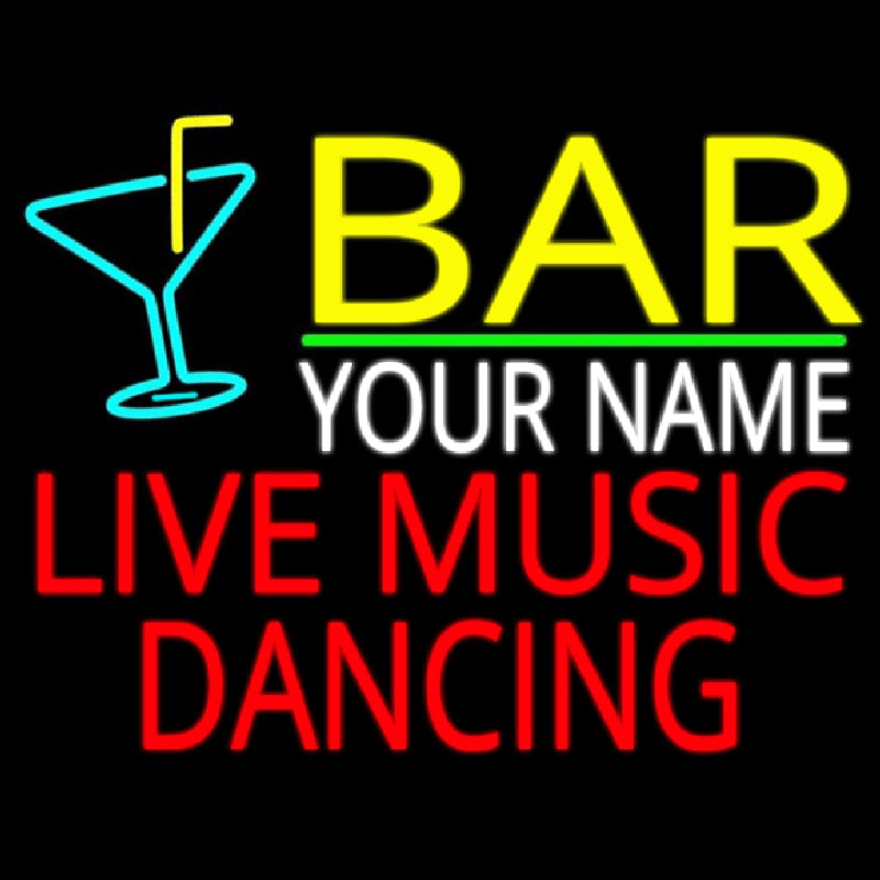 Custom Live Music Dancing Neon Sign