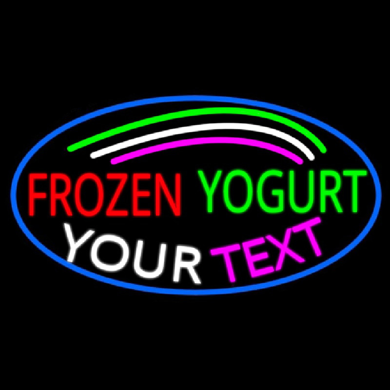 Custom Made Frozen Yogurt Neon Sign