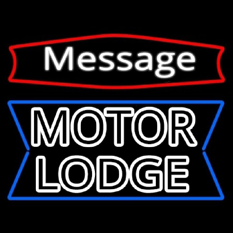 Custom Personalized Motor Lodge Neon Sign