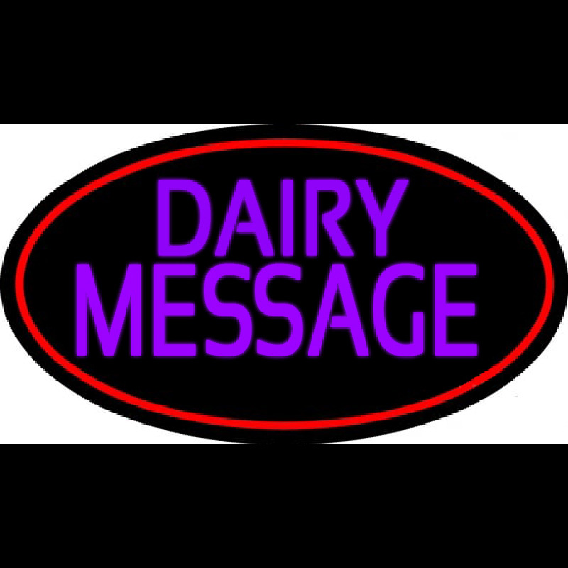 Custom Purple Dairy Neon Sign