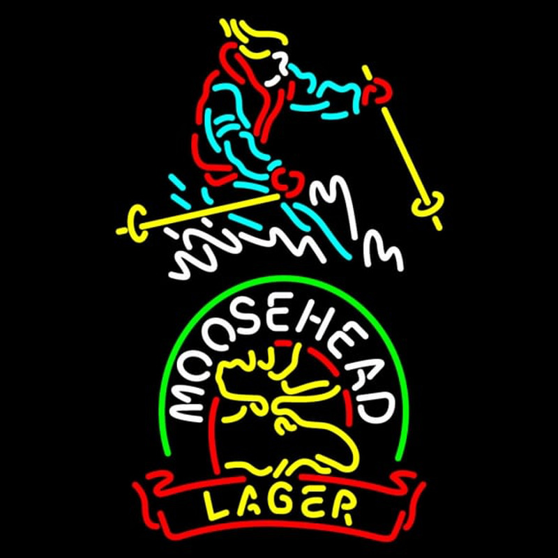 Custom Steamboat Moosehead Beer Neon Sign