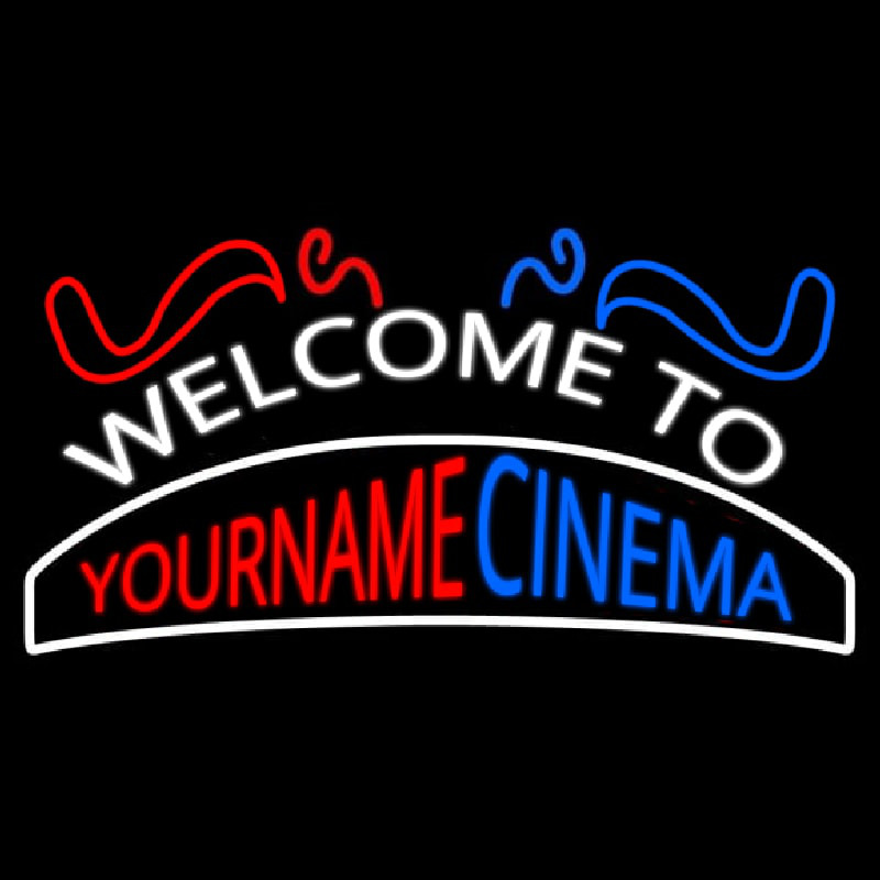 Custom Welcome To Cinema Neon Sign