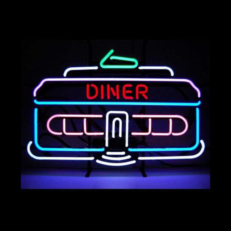 DINER CAR 1950 Classic Retro Restaurant Neon Sign