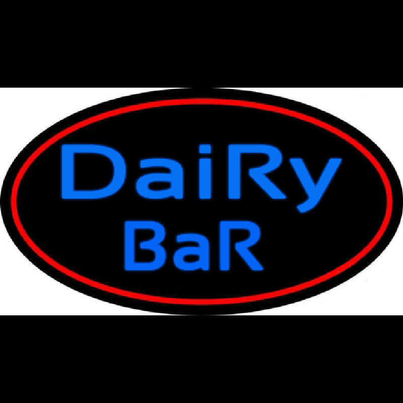 Dairy Bar With Logo Neon Sign