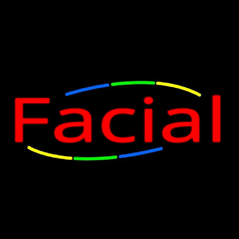 Deco Style Facial Neon Sign