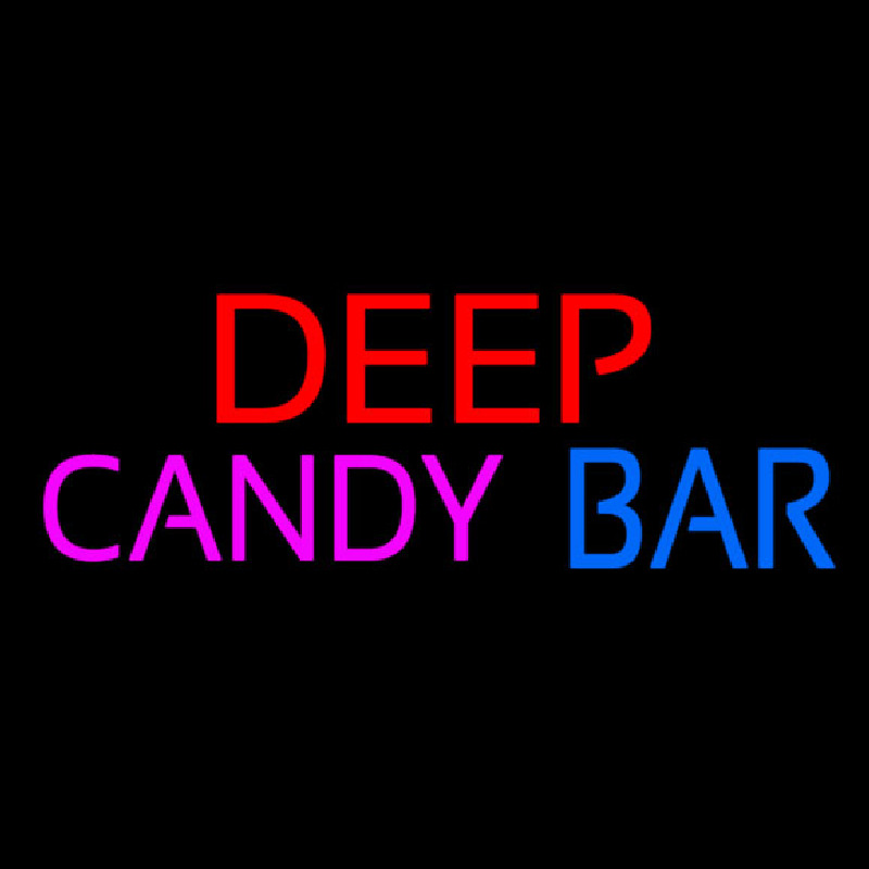 Deep Candy Bars Neon Sign