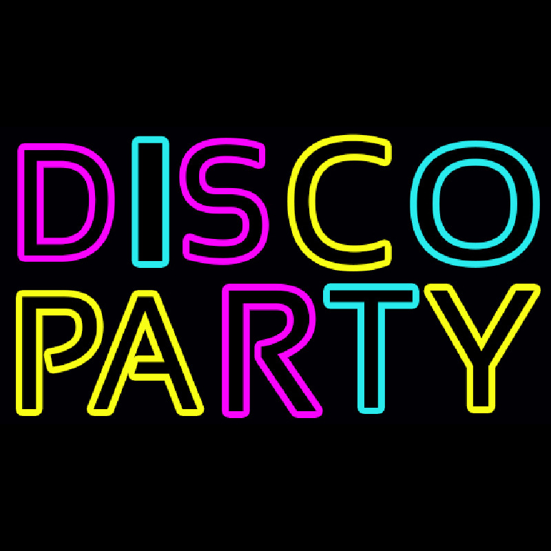 Disco Party 3 Neon Sign