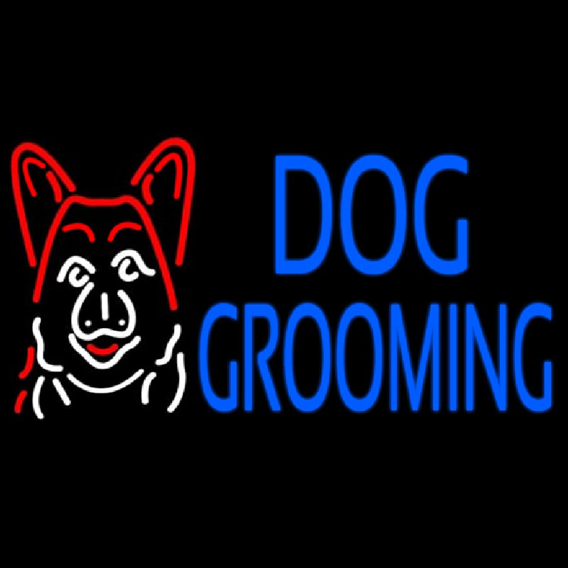 Dog Grooming Neon Sign