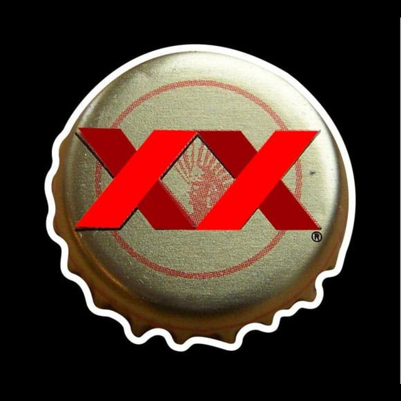 Dos Equis Amber Me ico Bottle Cap Beer Sign Neon Sign